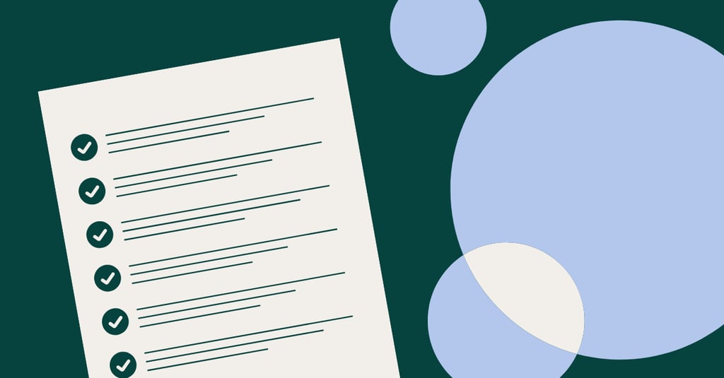 Brand illustration with list