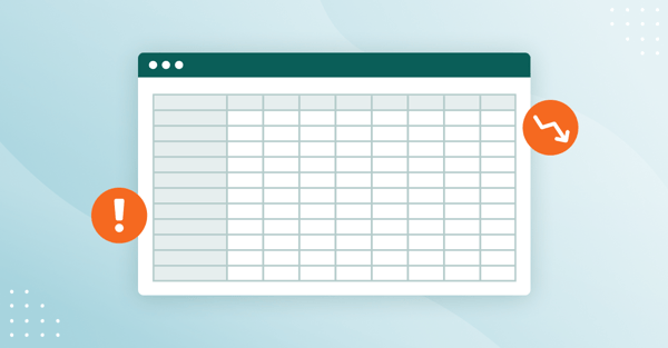 Illustration of a spreadsheet