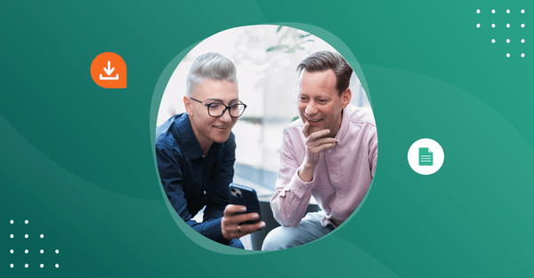 Image of two people in the office