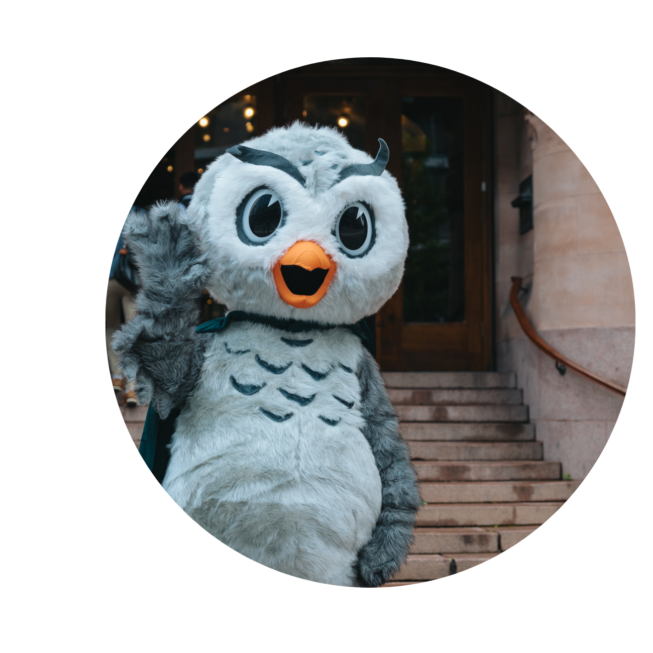 Nature image showing two people looking over a fjord