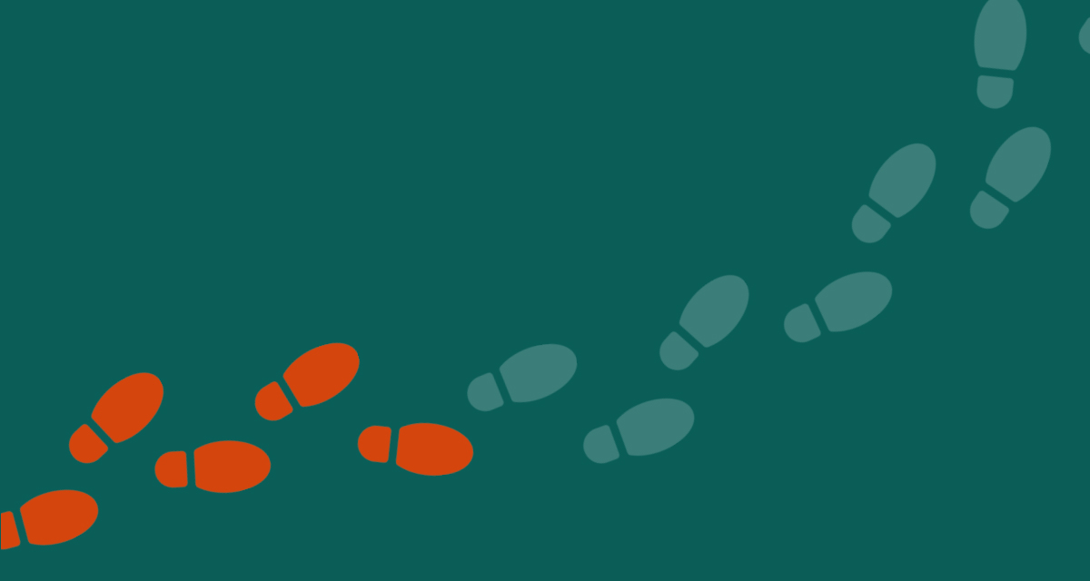 Illustrations of foot marks